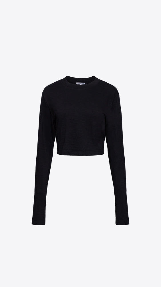 ★OY★94 SPORT ESSENTIAL CROPPED JERSEY - BLACK★正規品/人気 adidas Essentials Crop Top - Black | Free Shipping with