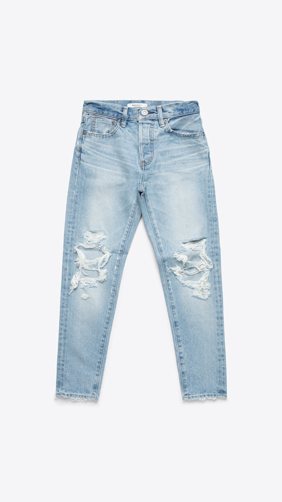 ◆2000Archives◆ DRAPED DENIM VINTAGE BLUE 2A25D1PT04BL MOUSSY VINTAGE May Tapered-Mid Denim - Light Blue | Uniforme